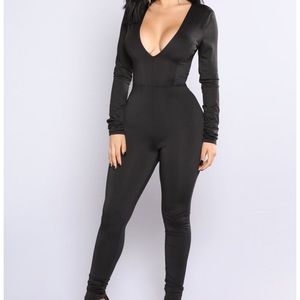 Fashion nova XL black jumpsuit